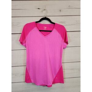 Danskin Now‎ Women's Drimore Workout Short Sleeve T-Shirt Pink Size M